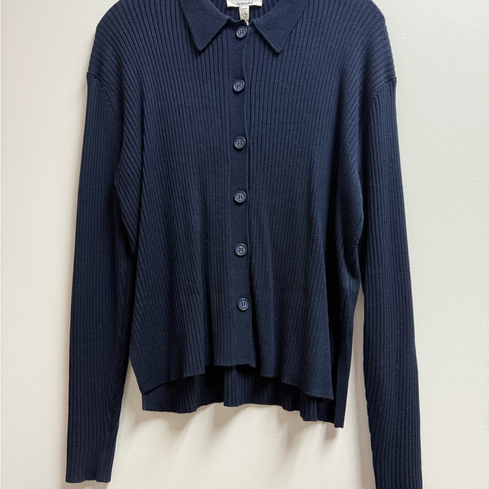 Splendid Navy Button Down Shirt